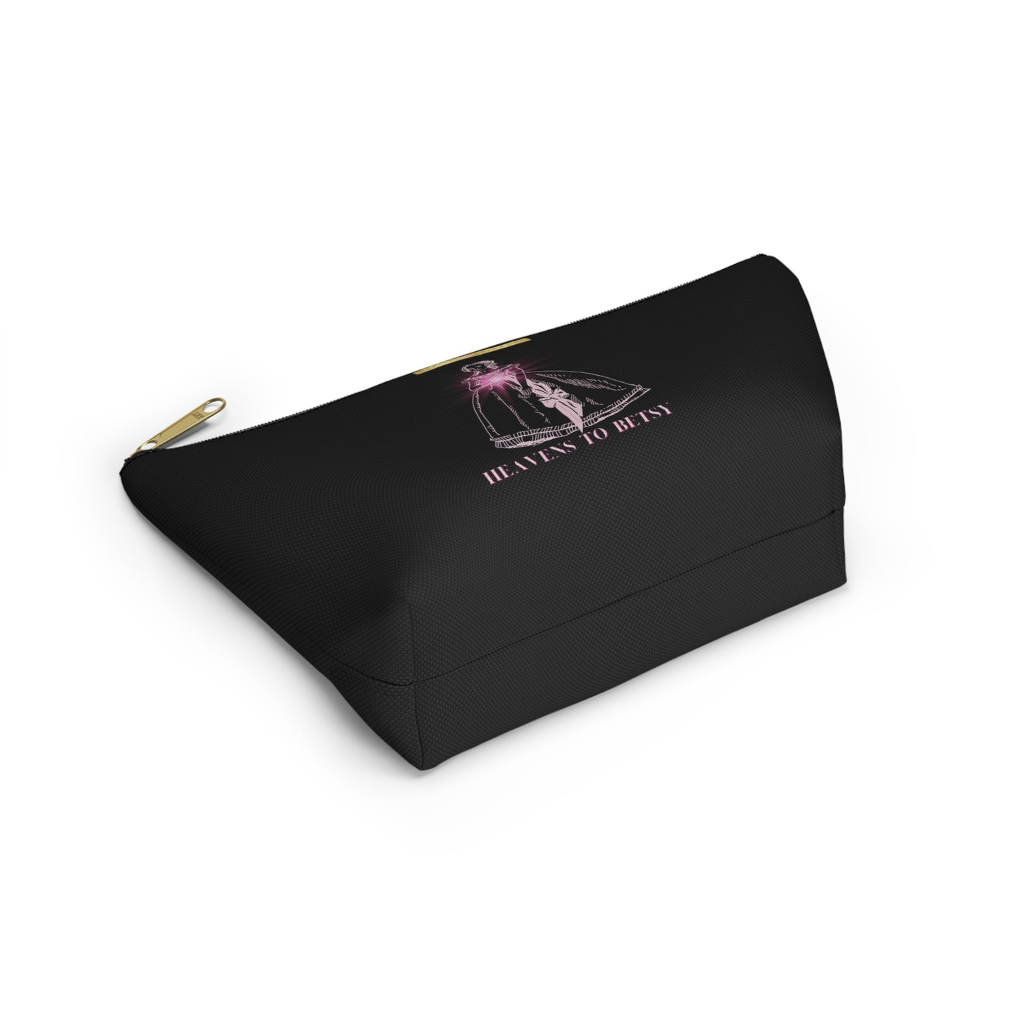 Heavens to Betsy ( Black) -Accessory Pouch w T-bottom - Darlin Primrose