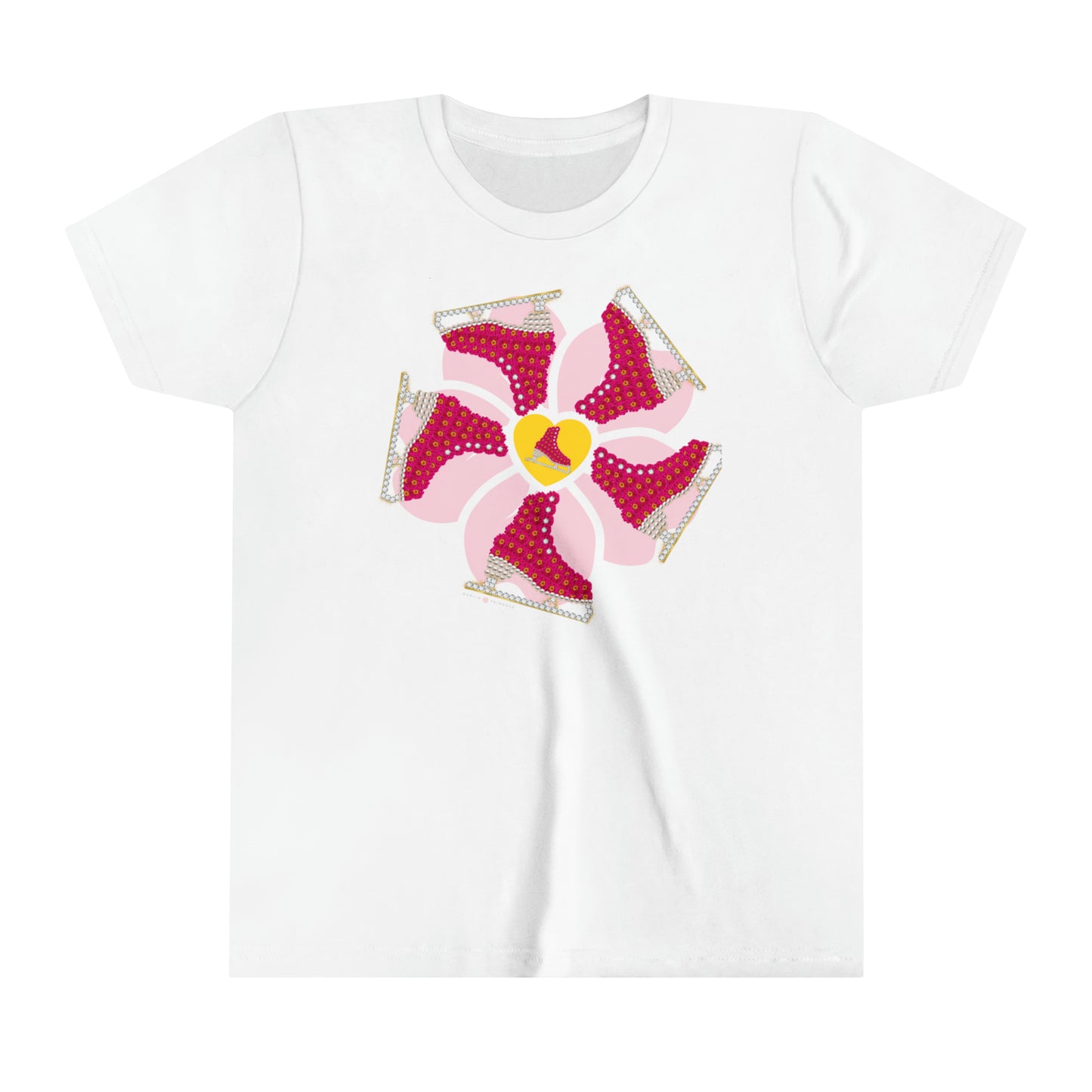 Flower Power Skates-Youth Short Sleeve Tee - Darlin Primrose