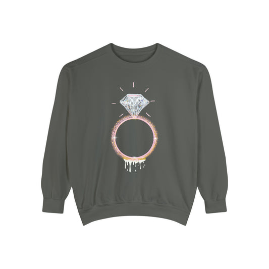 Melting Ice - Unisex Garment-Dyed Sweatshirt - Darlin Primrose