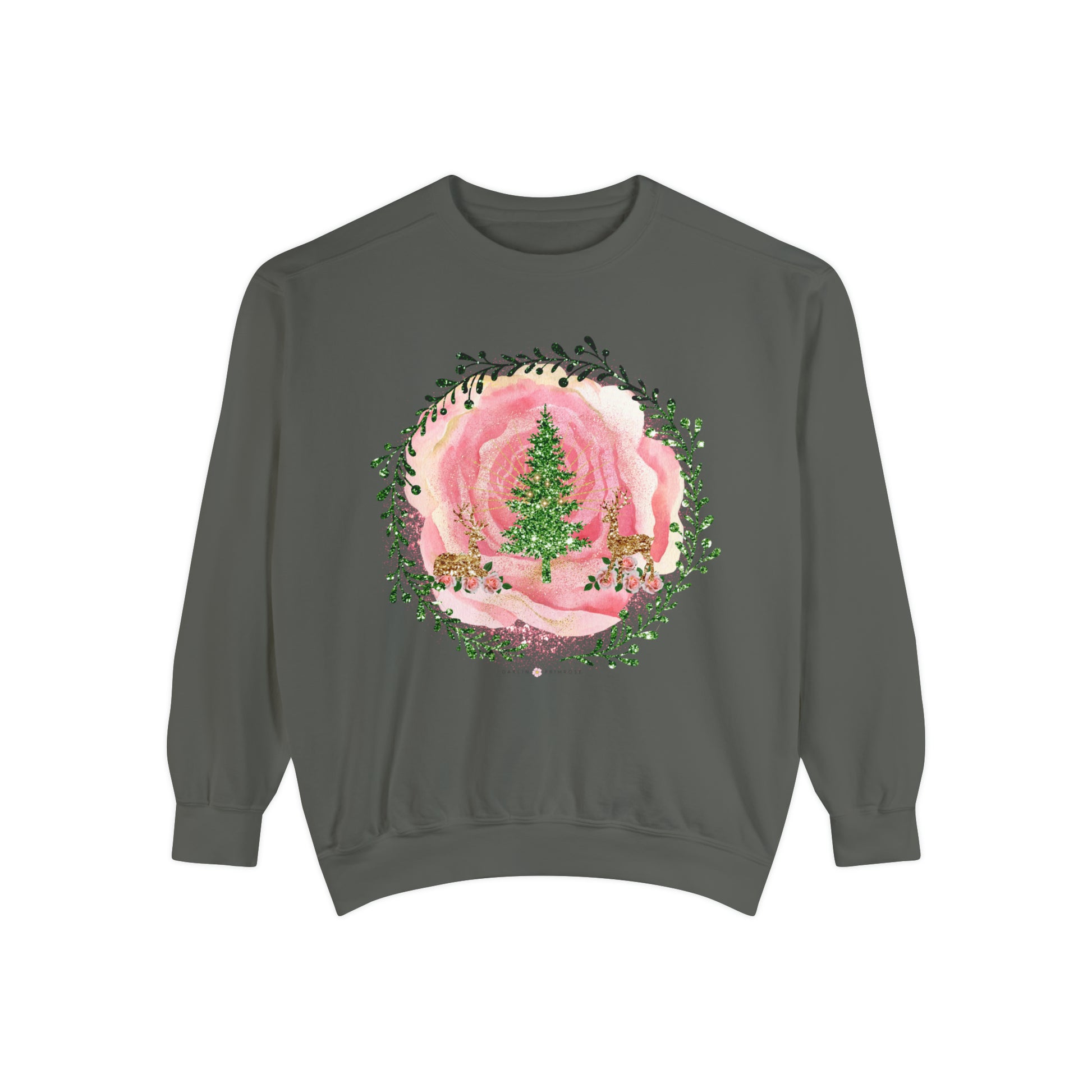 Reindeer on Roses -Unisex  Sweatshirt - Darlin Primrose