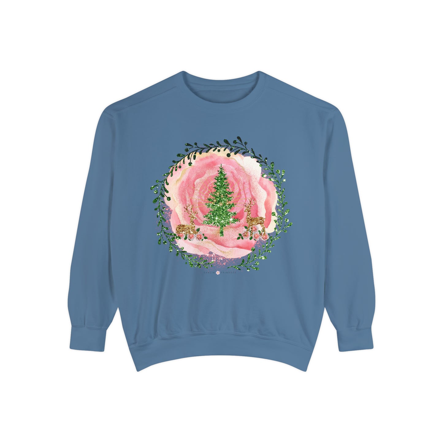 Reindeer on Roses -Unisex Sweatshirt - Darlin Primrose