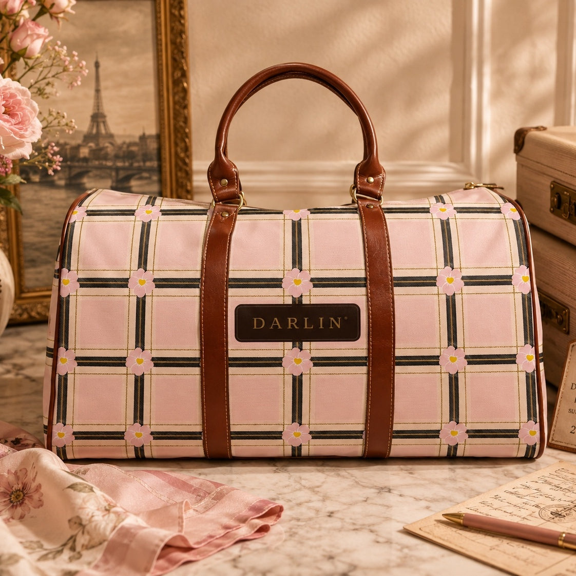 The DARLIN® Primrose Plaid Weekender