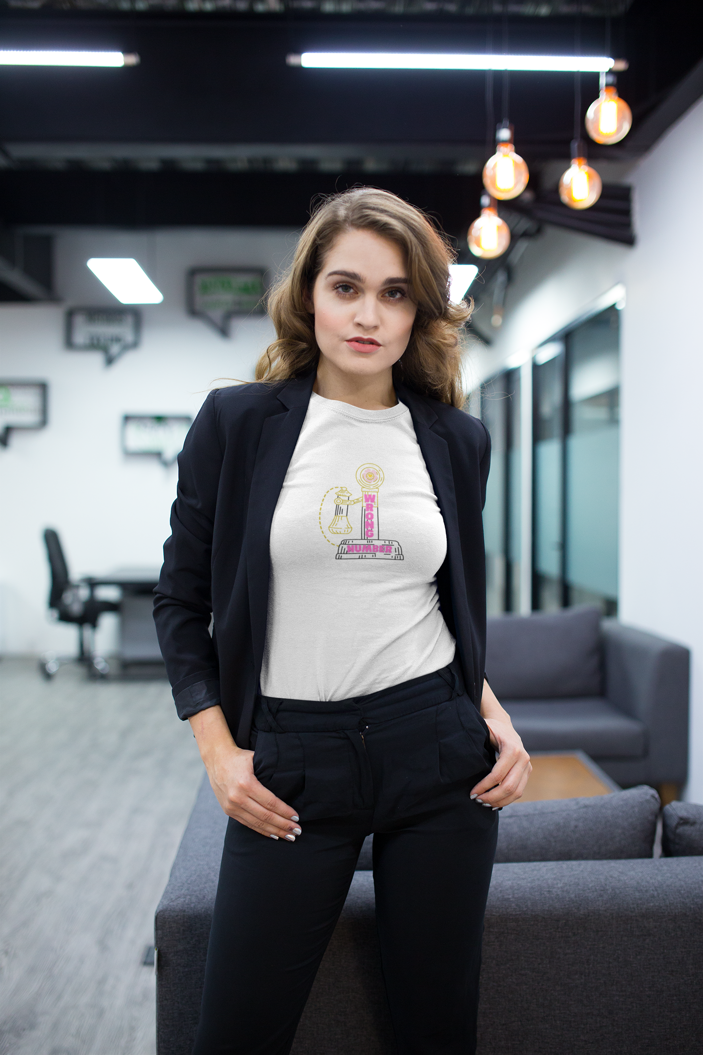 Wrong Number-Women's Softstyle Tee-Darlin Primrose™