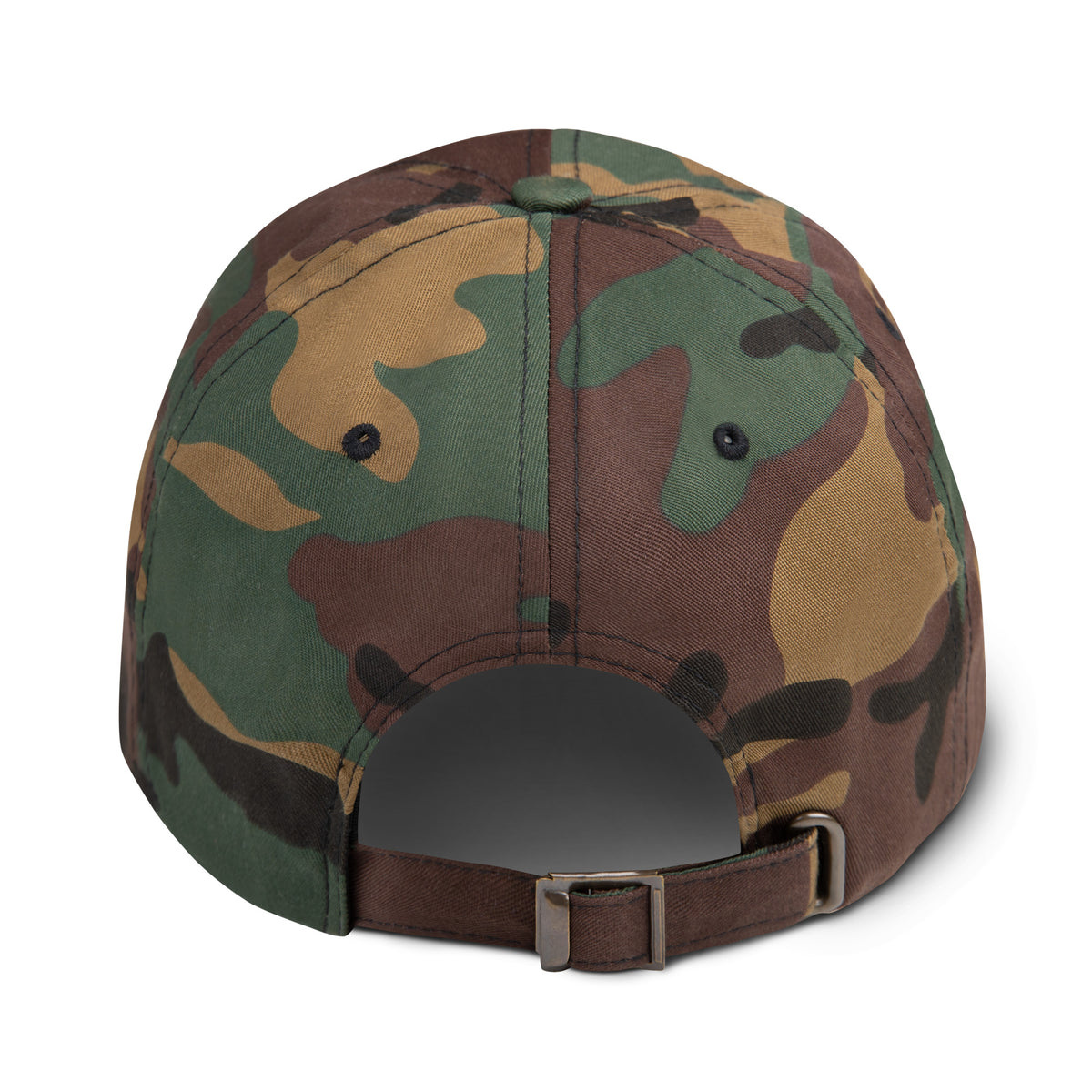 Back view of adjustable DARLIN® camo hat