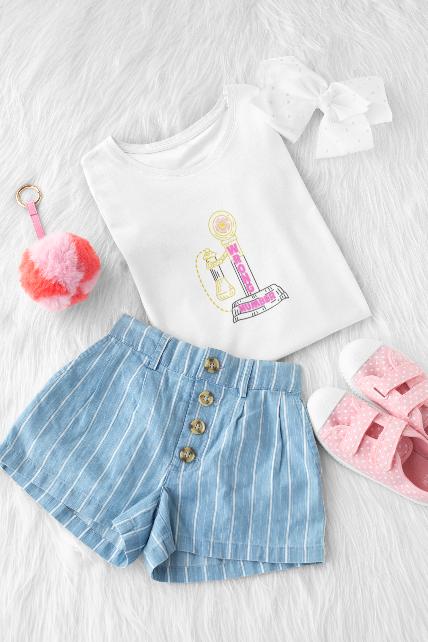 Wrong Number-Women's Softstyle Tee-Darlin Primrose™