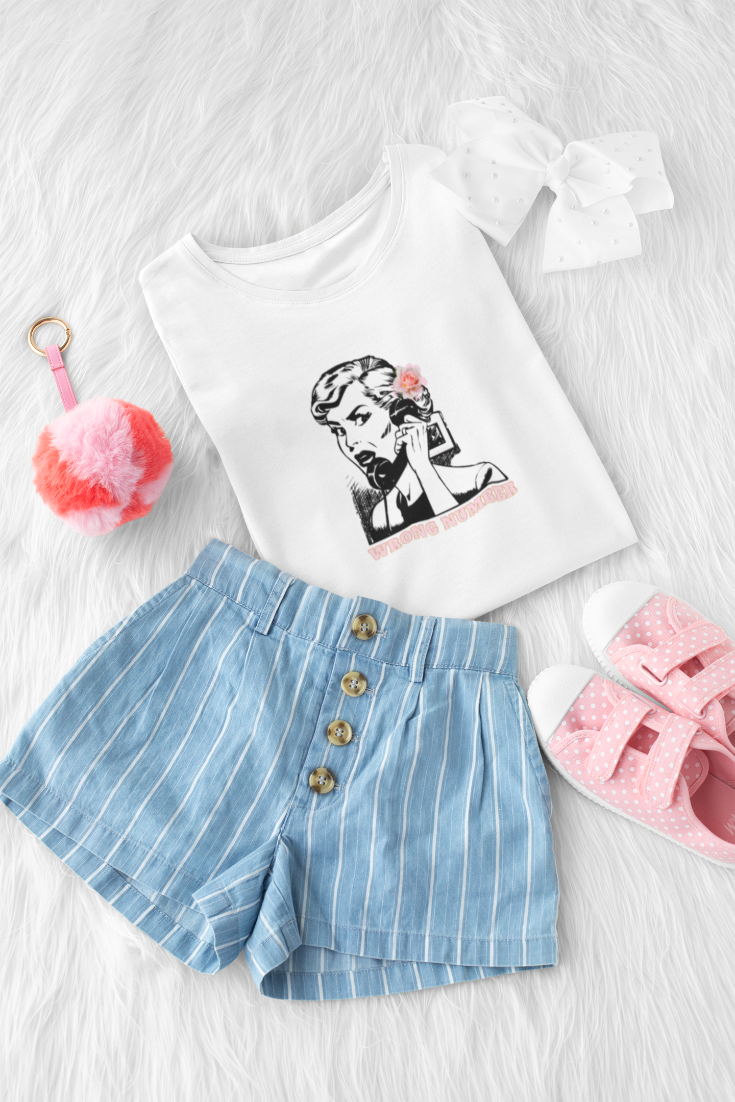 Wrong Number Wendy-Woman's Softstyle Tee-Darlin Primrose™