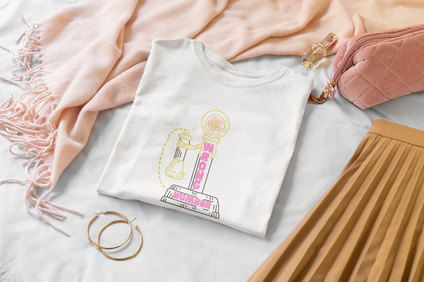 Wrong Number-Women's Softstyle Tee-Darlin Primrose™