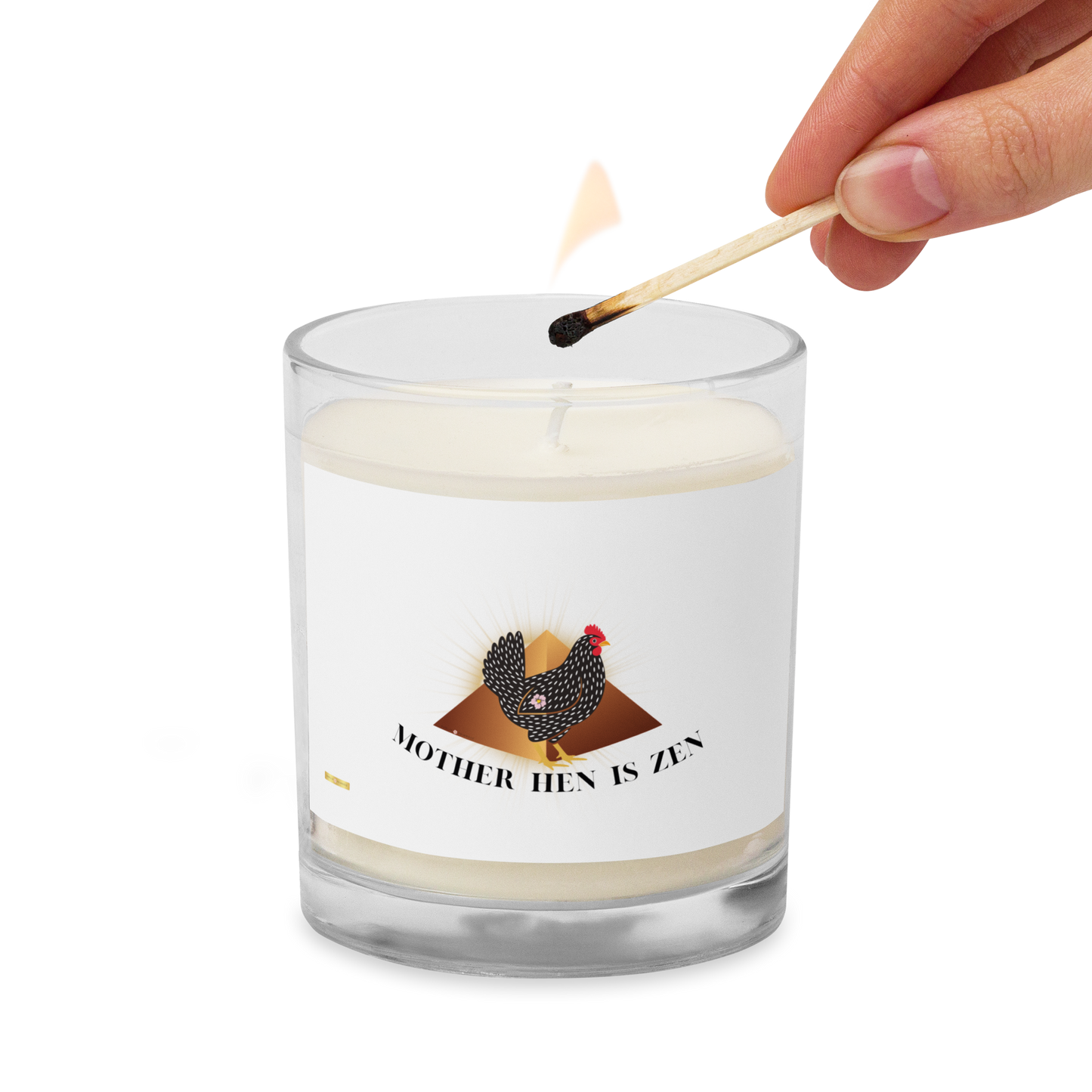 Mother Hen is Zen-Glass jar soy wax candle - Darlin Primrose