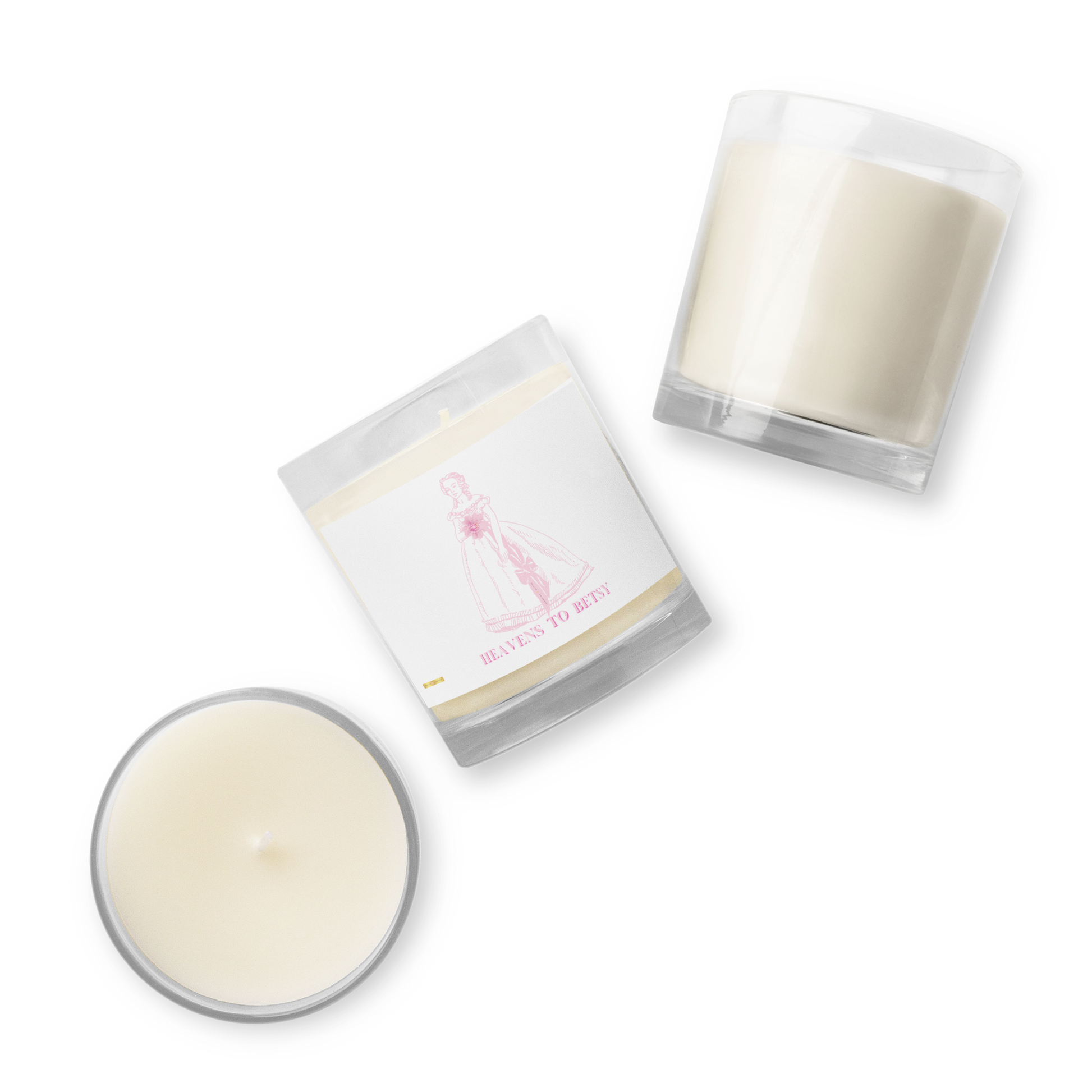 Heavens to Betsy-Glass jar soy wax candle - Darlin Primrose