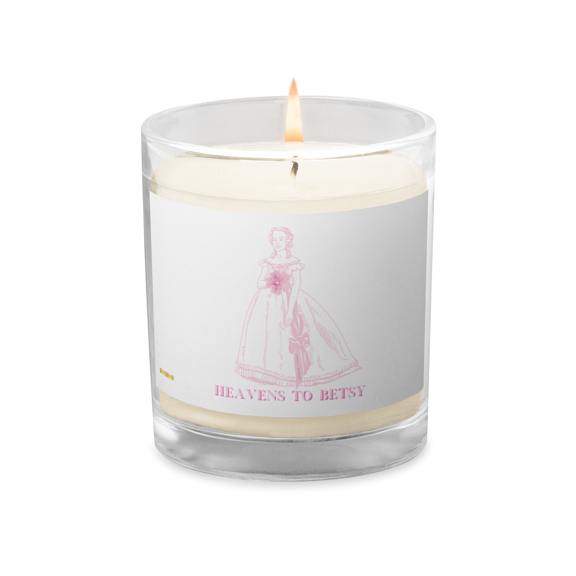 Heavens to Betsy-Glass jar soy wax candle - Darlin Primrose