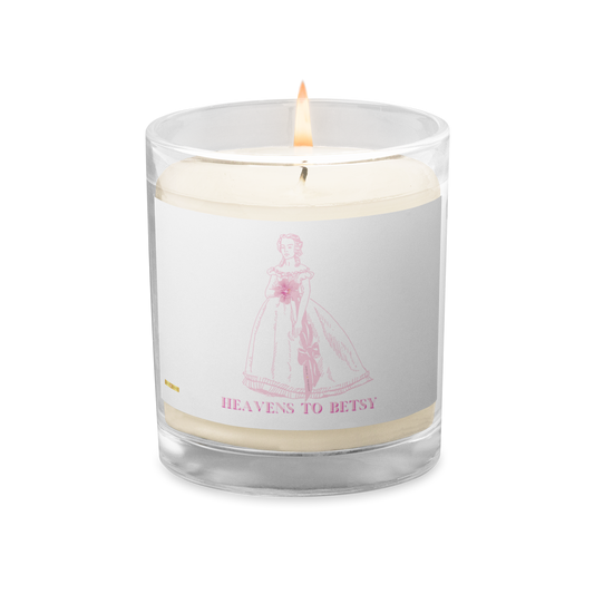 Heavens to Betsy-Glass jar soy wax candle - Darlin Primrose