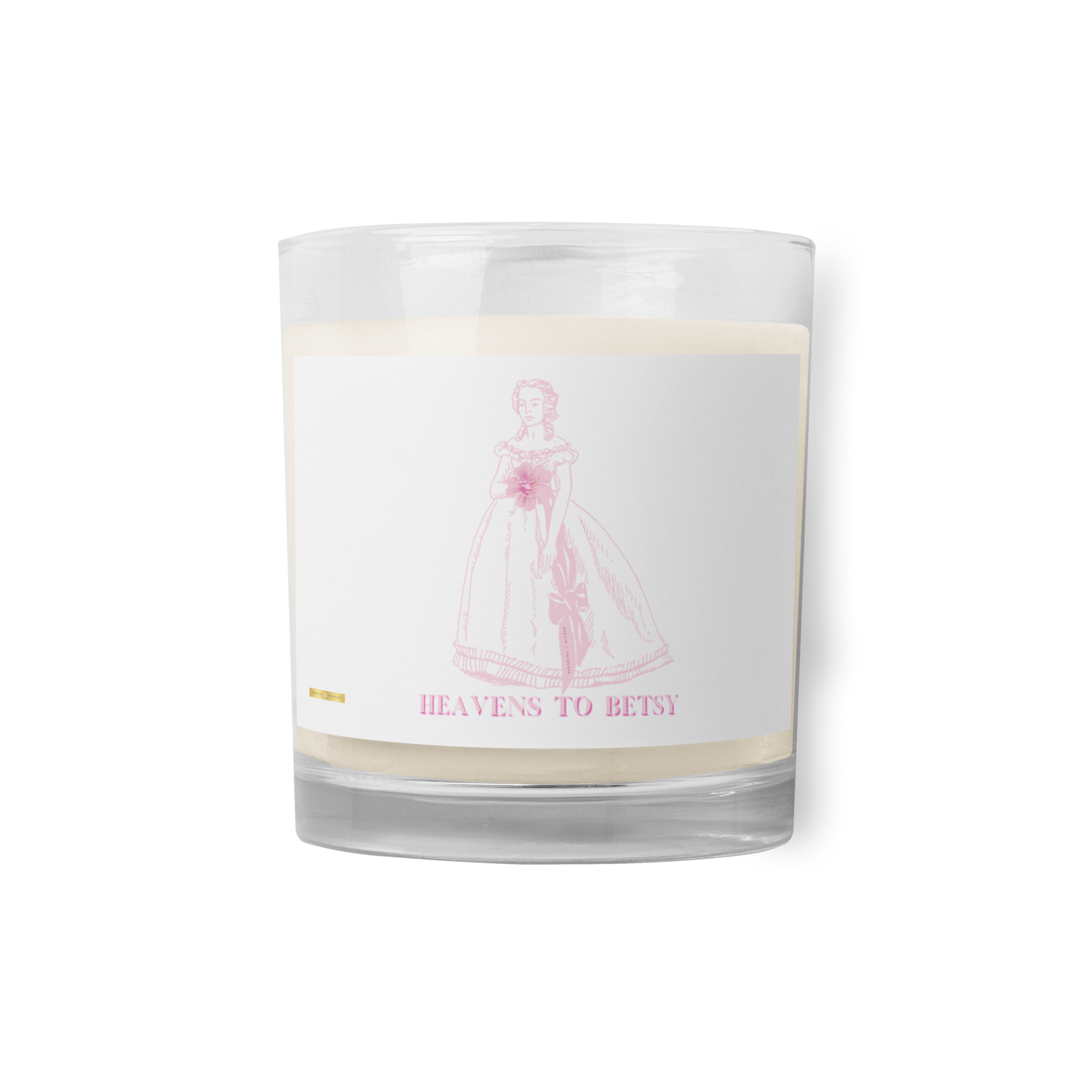 Heavens to Betsy-Glass jar soy wax candle - Darlin Primrose
