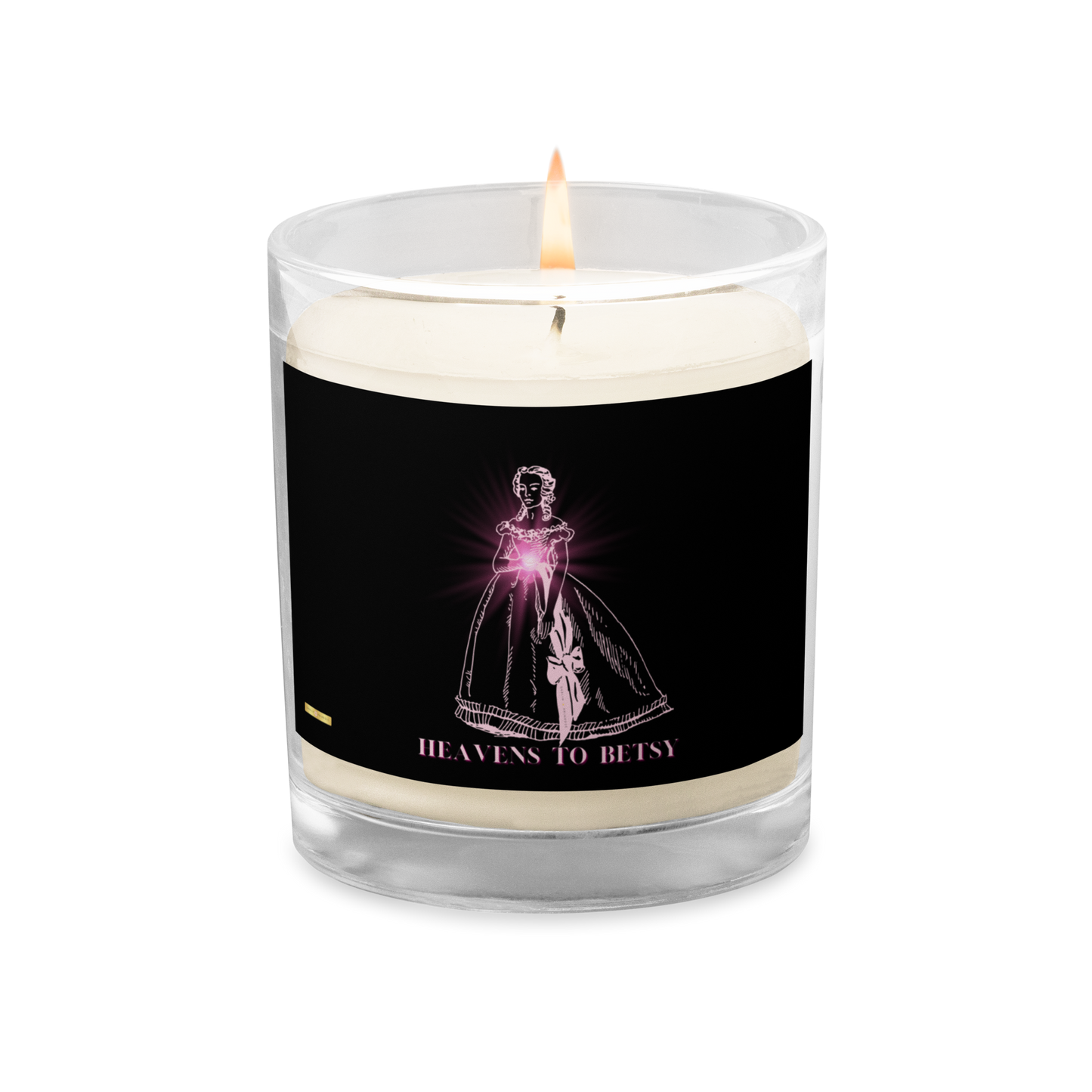 Heavens to Betsy-Glass jar soy wax candle (Black) - Darlin Primrose