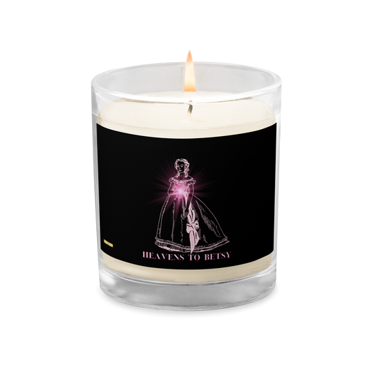 Heavens to Betsy-Glass jar soy wax candle (Black) - Darlin Primrose