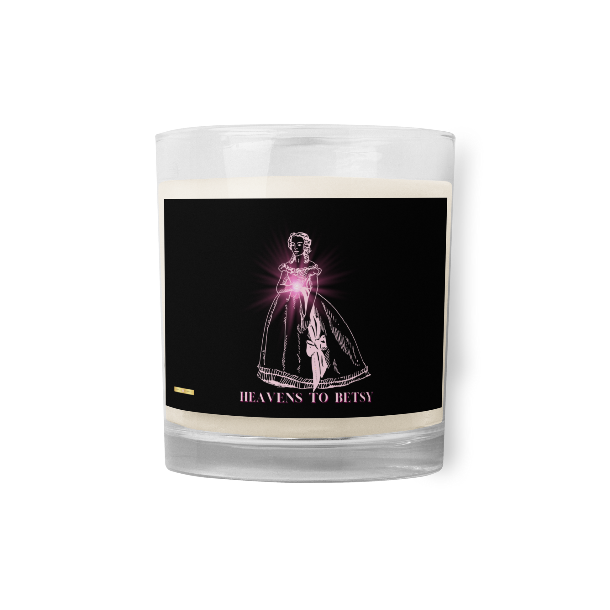 Heavens to Betsy-Glass jar soy wax candle (Black) - Darlin Primrose