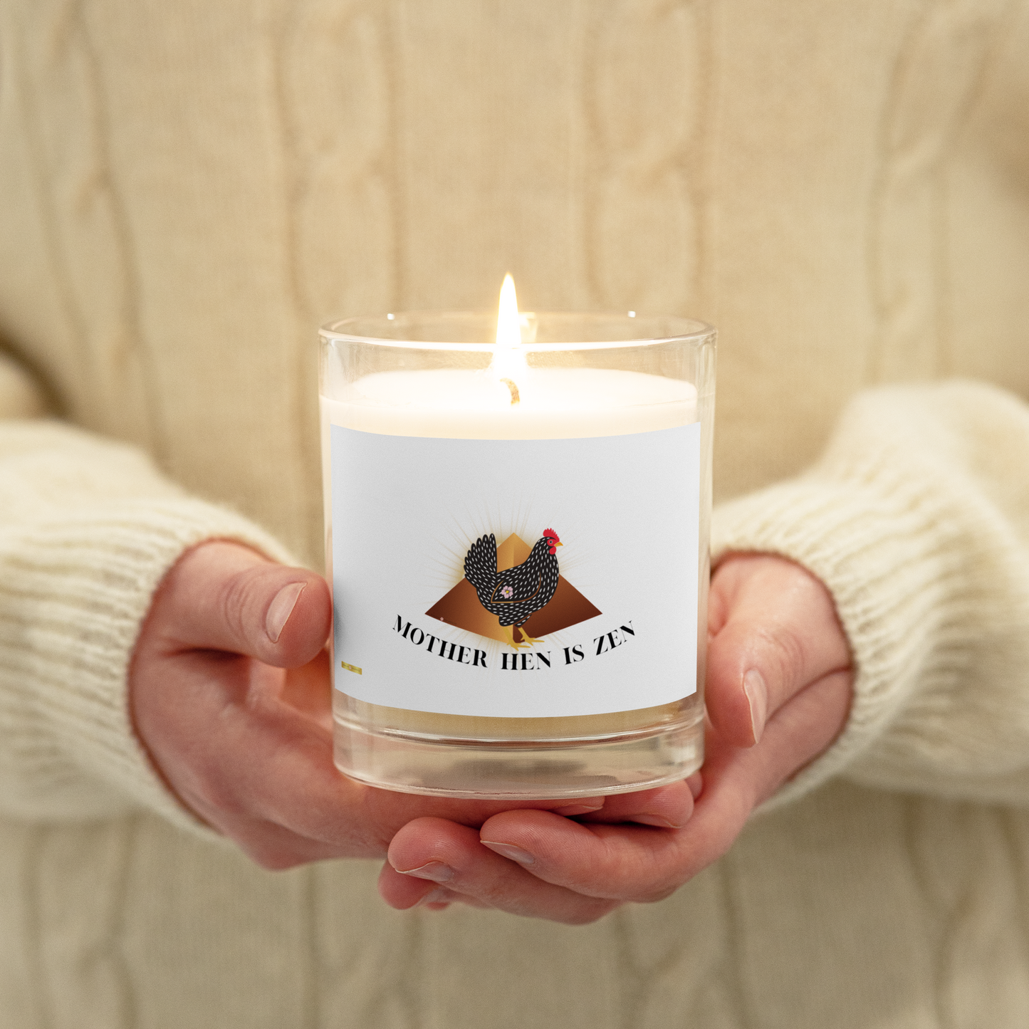Mother Hen is Zen-Glass jar soy wax candle - Darlin Primrose