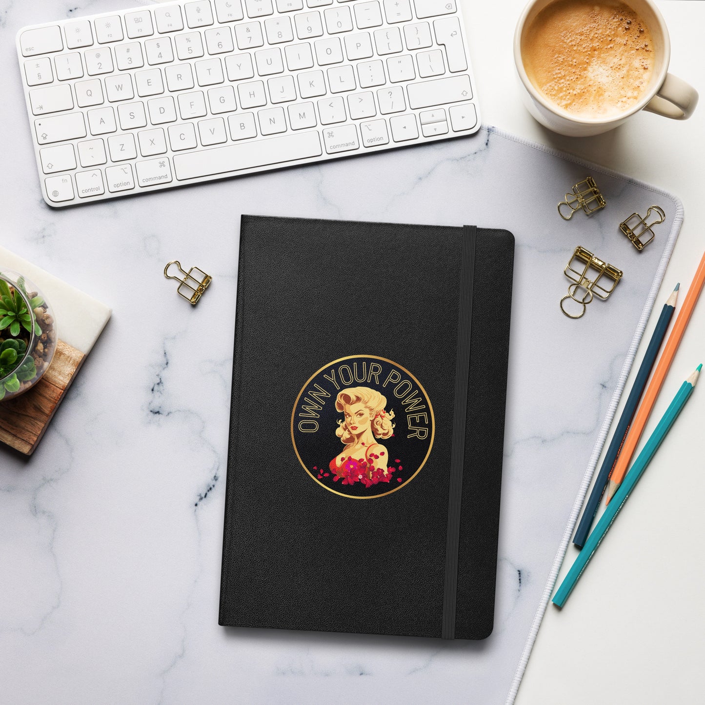 Own Your Power -Hardcover bound notebook - Darlin Primrose