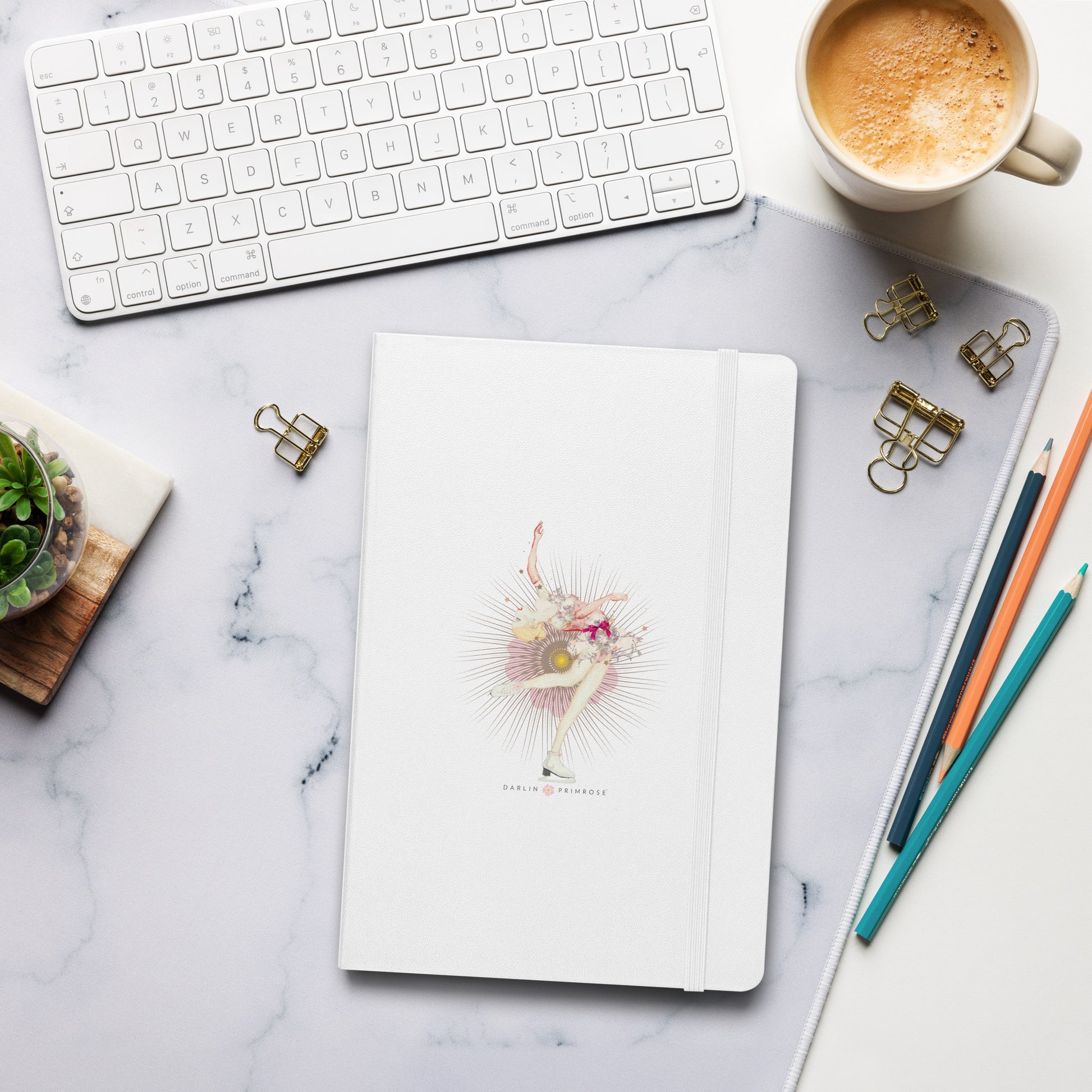 Magic Layback Skater -Hardcover bound notebook - Darlin Primrose