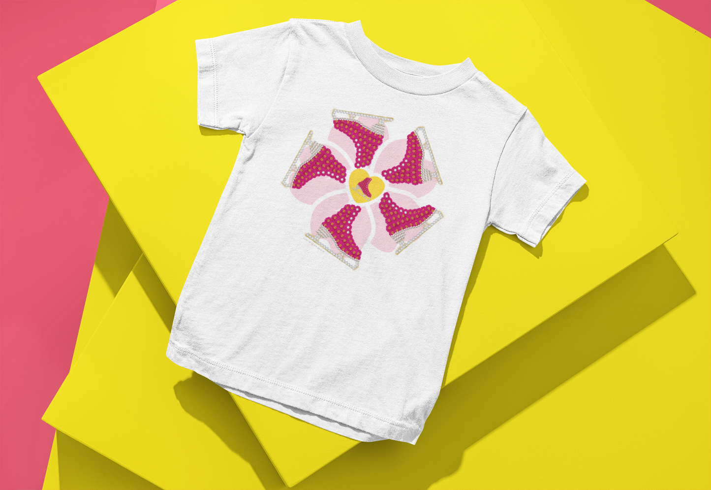 Flower Power Skates- Kids Short Sleeve Tee - Darlin Primrose