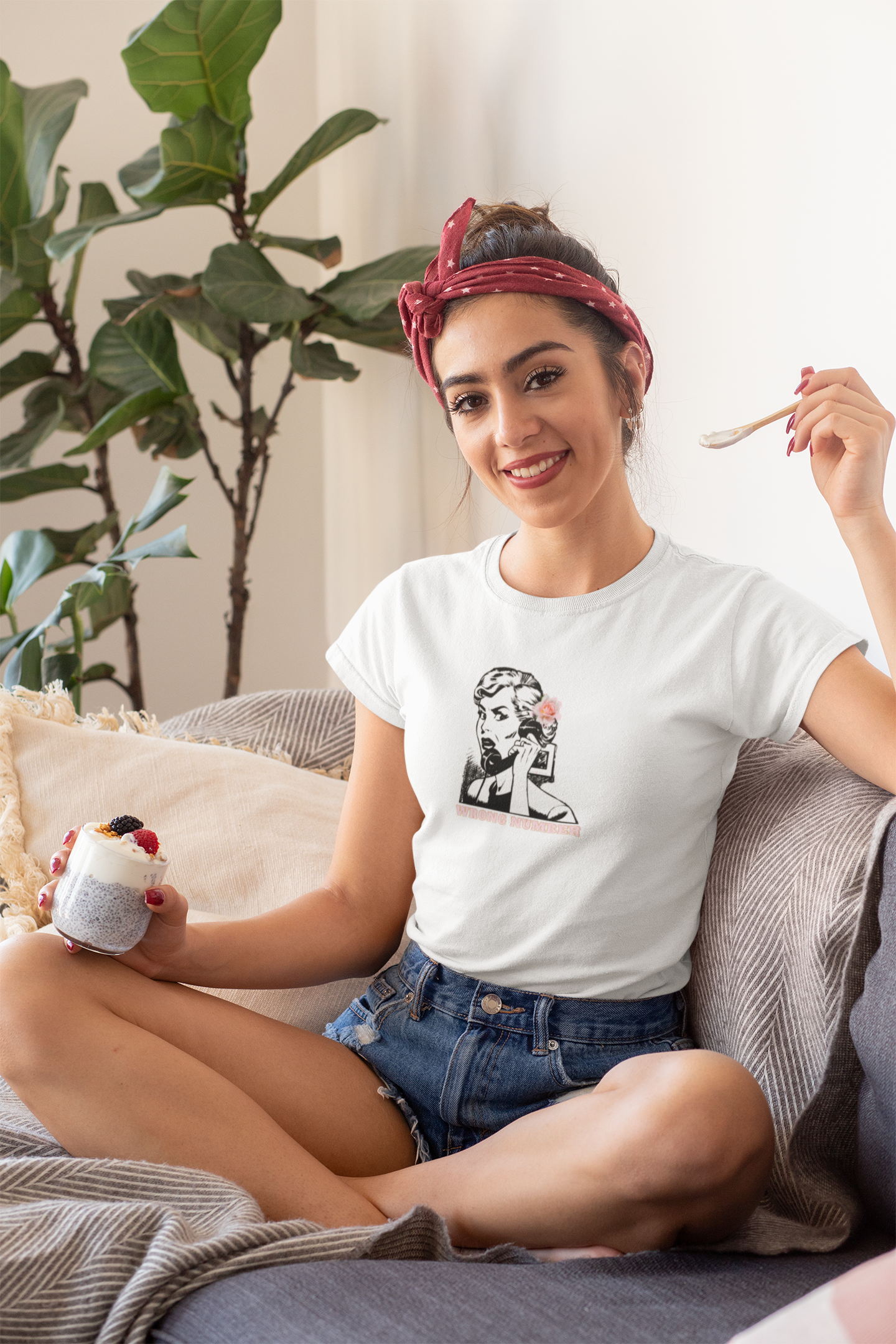 Wrong Number Wendy-Woman's Softstyle Tee-Darlin Primrose™