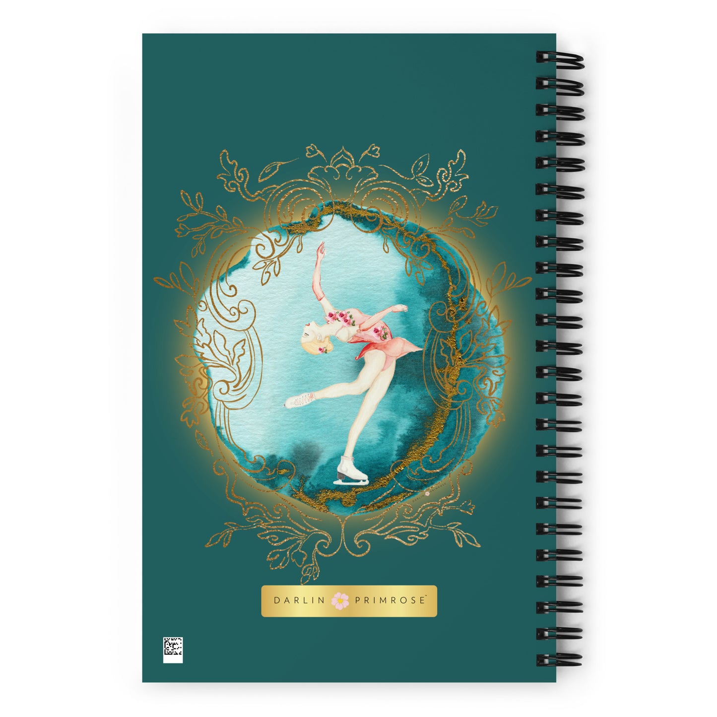 Rosalyn Layback (Teal) Spiral notebook - Darlin Primrose