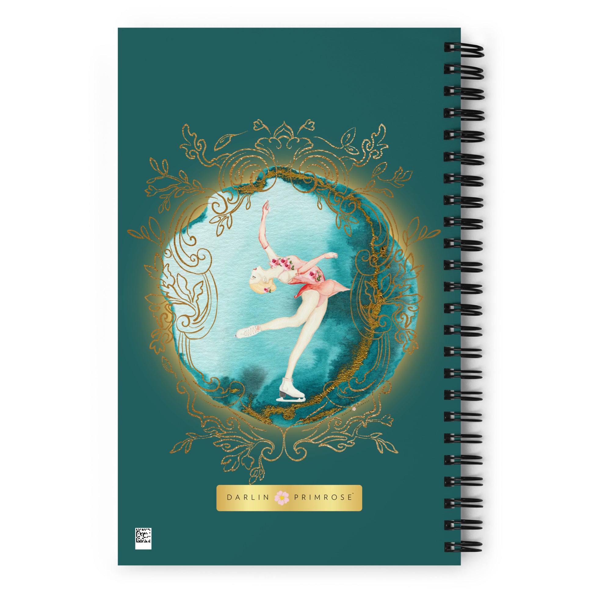 Rosalyn Layback (Teal) Spiral notebook - Darlin Primrose