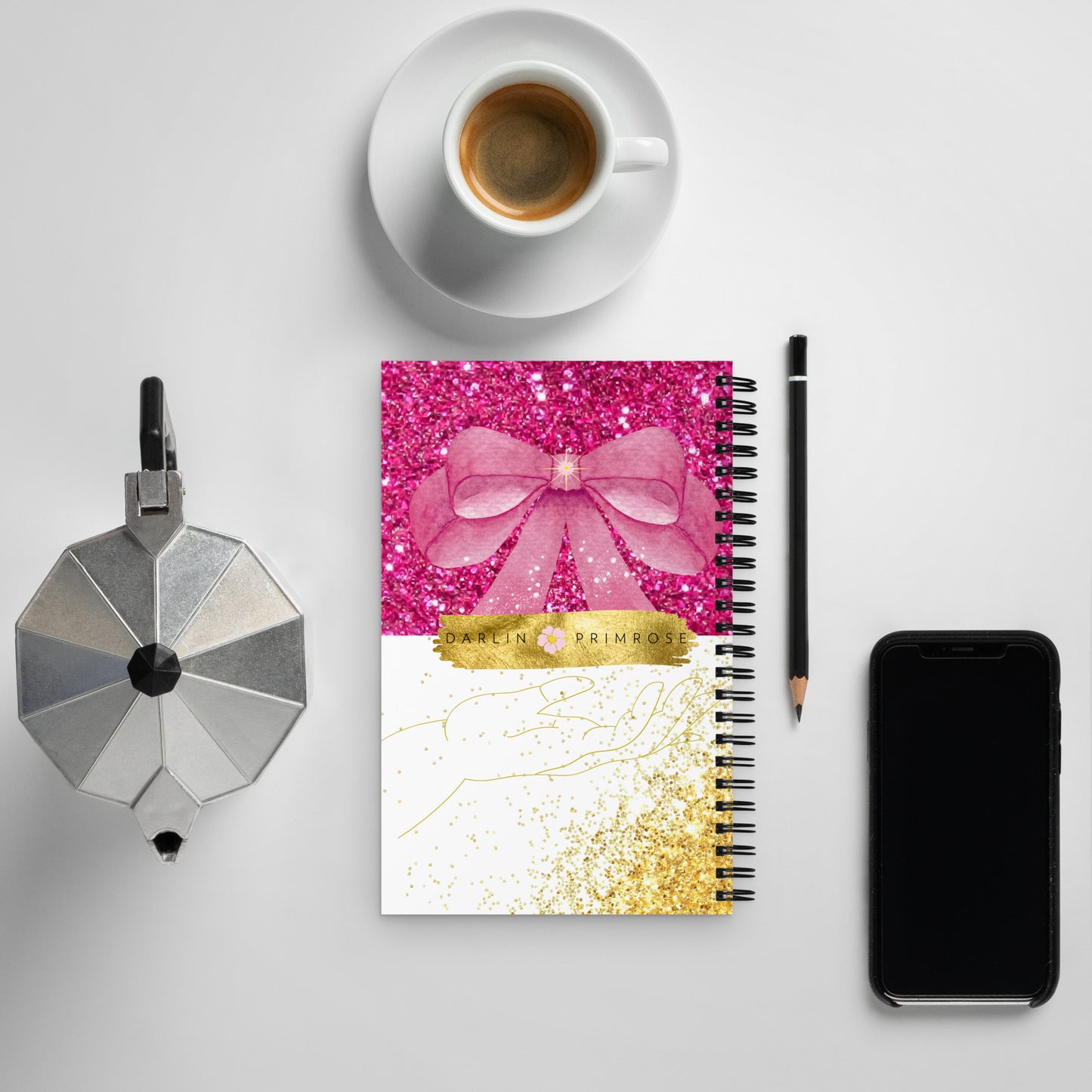 Give yourself GRACE -Spiral Notebook - Darlin Primrose