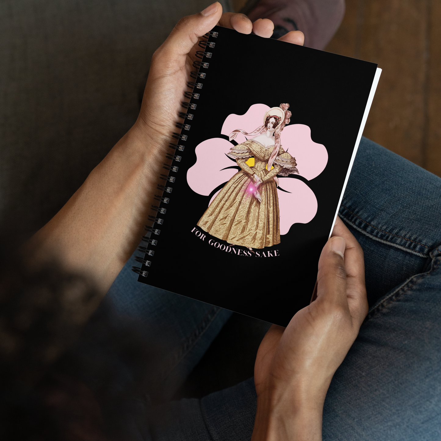 For Goodness Sake-Spiral notebook - Darlin Primrose