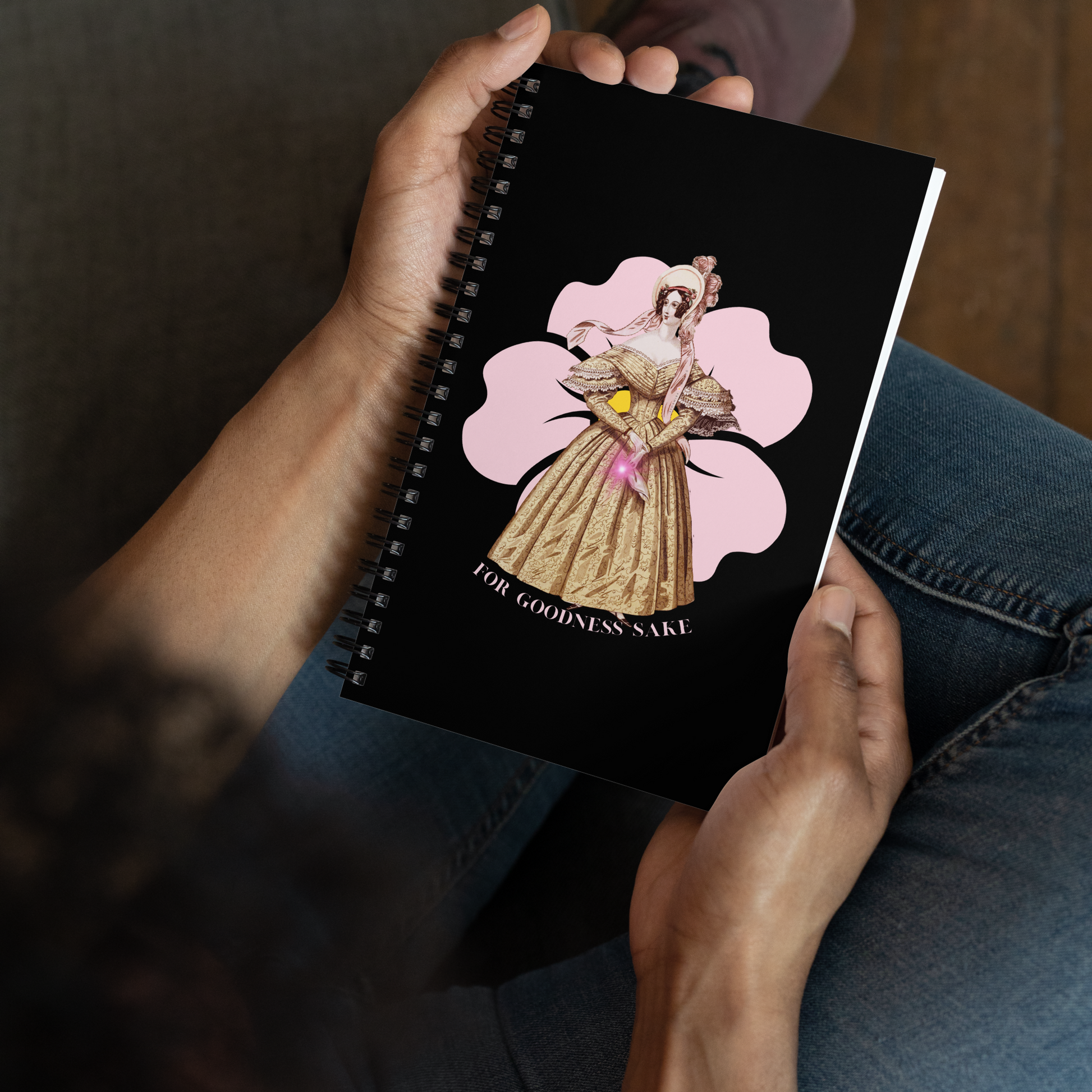For Goodness Sake-Spiral notebook - Darlin Primrose