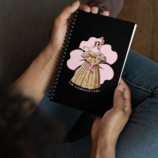 For Goodness Sake-Spiral notebook - Darlin Primrose