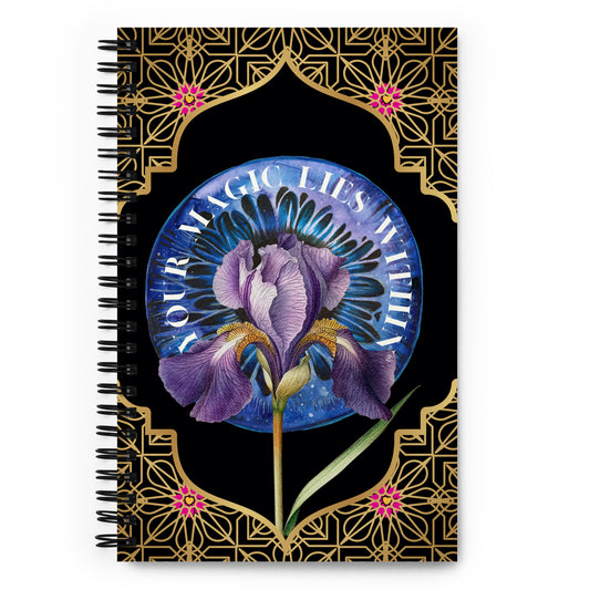 Your MAGIC lies within® Iris -Spiral notebook - Darlin Primrose