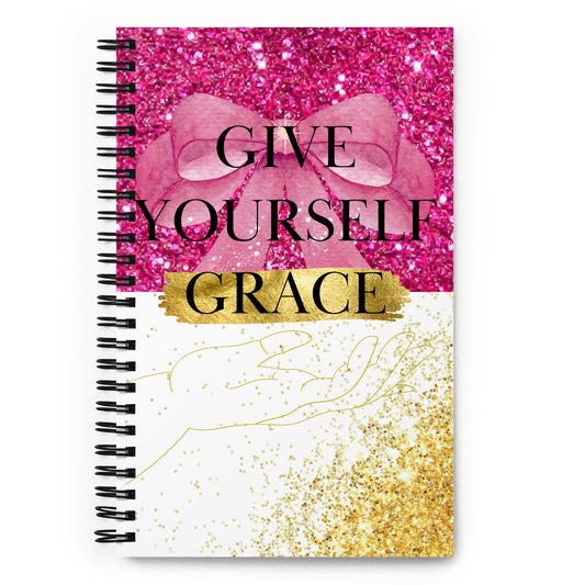 Give yourself GRACE -Spiral Notebook - Darlin Primrose