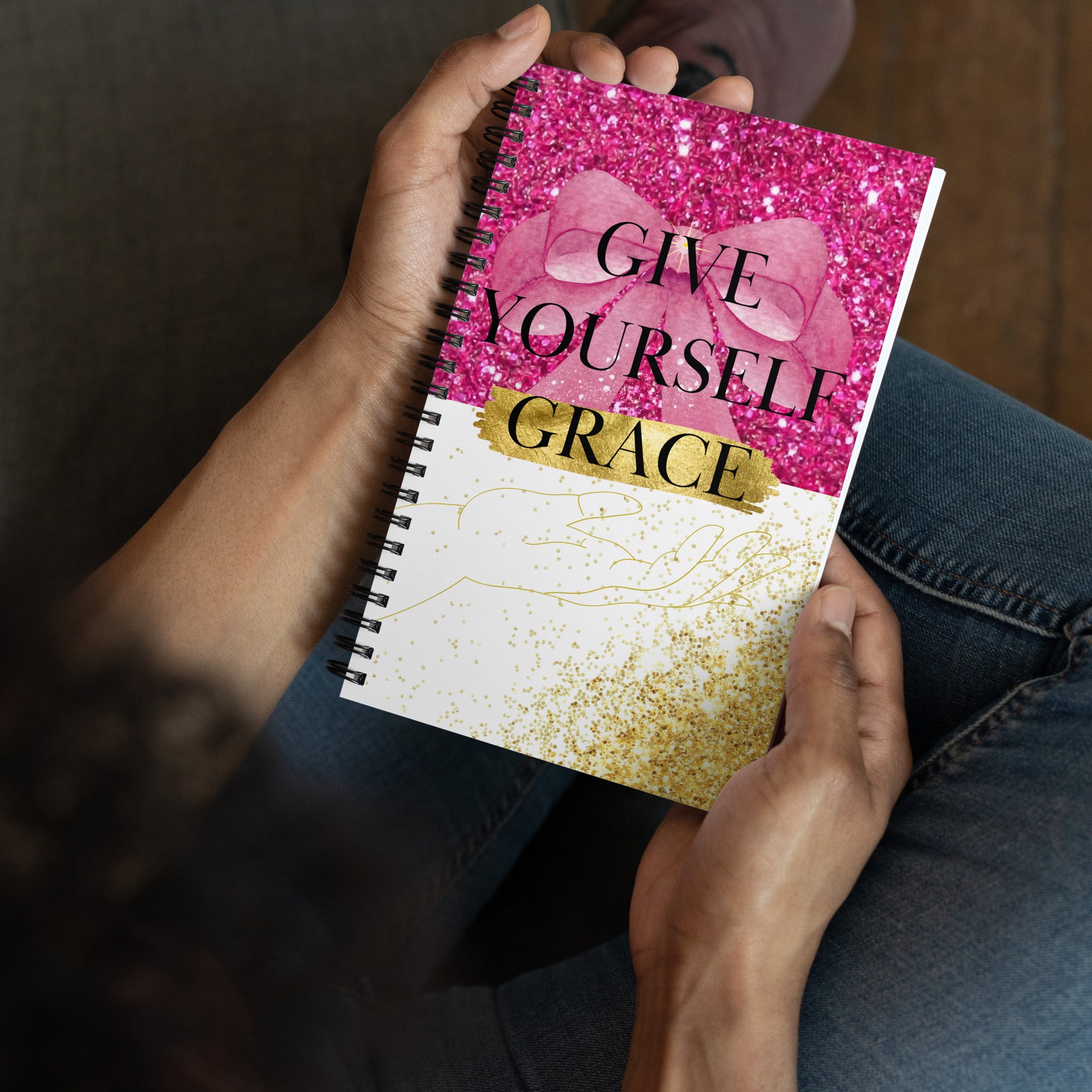 Give yourself GRACE -Spiral Notebook - Darlin Primrose