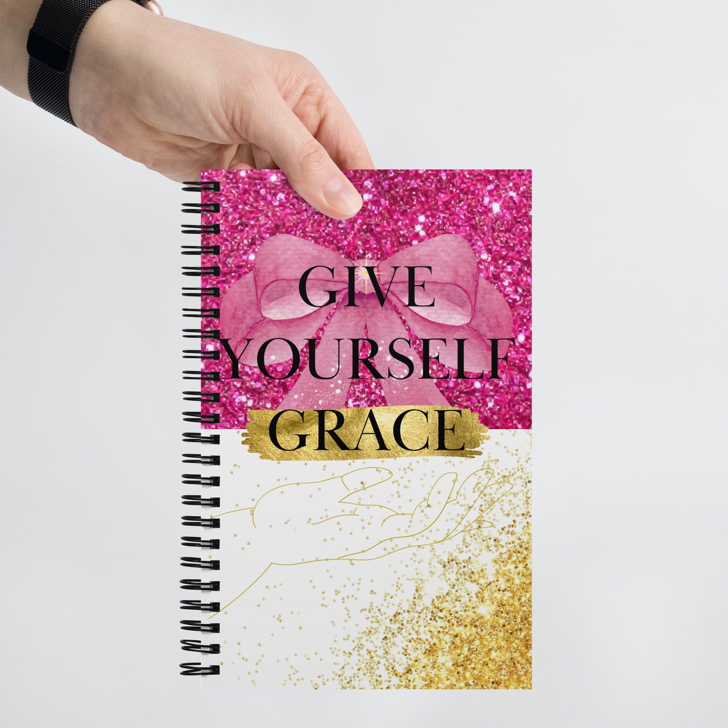 Give yourself GRACE -Spiral Notebook - Darlin Primrose
