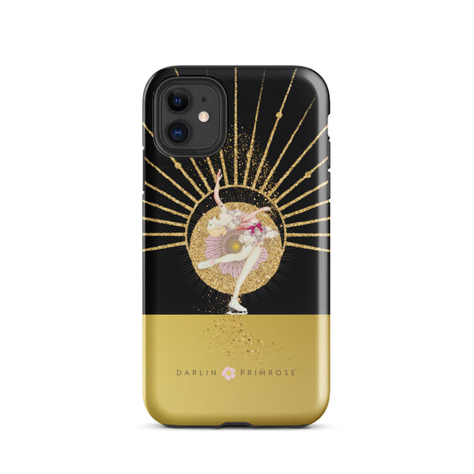 Layback Skater ( Black & Gold) -Tough Case for iPhone® - Darlin Primrose