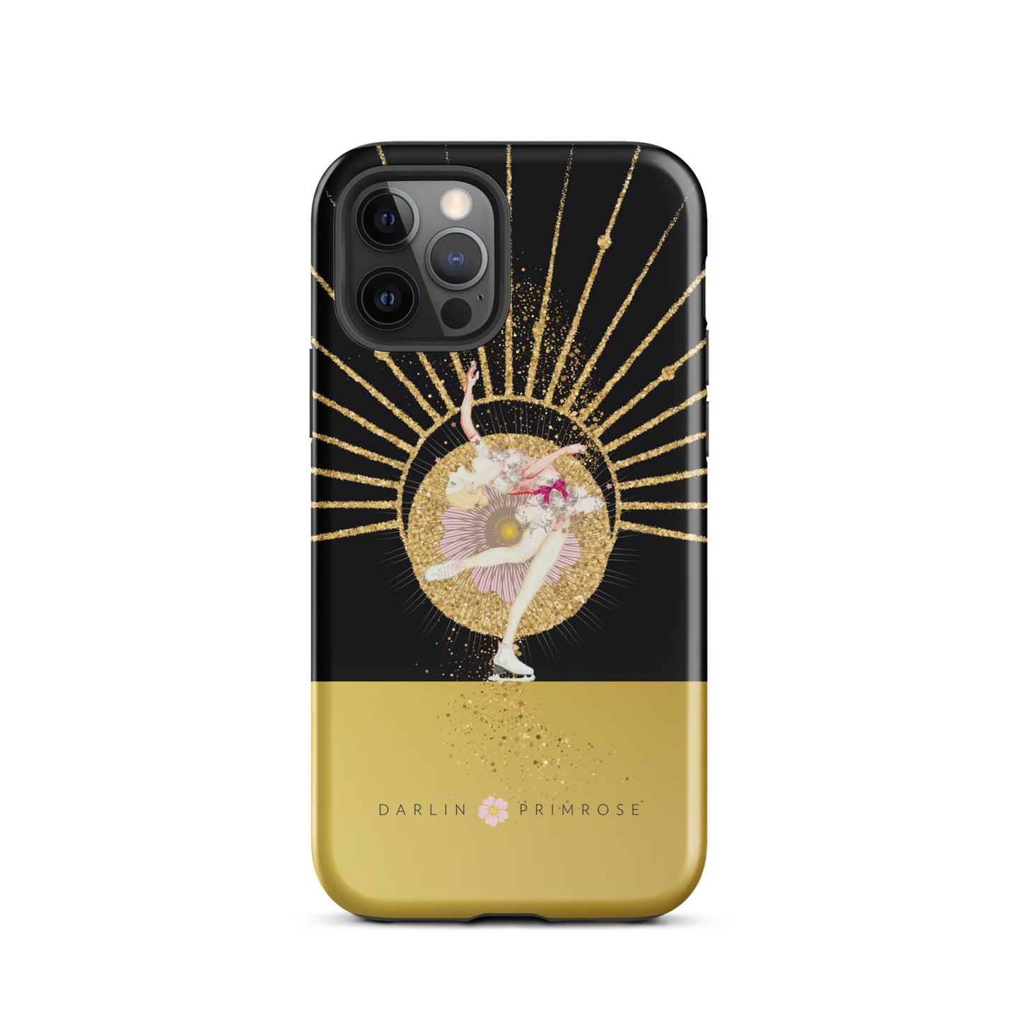 Layback Skater ( Black & Gold) -Tough Case for iPhone® - Darlin Primrose