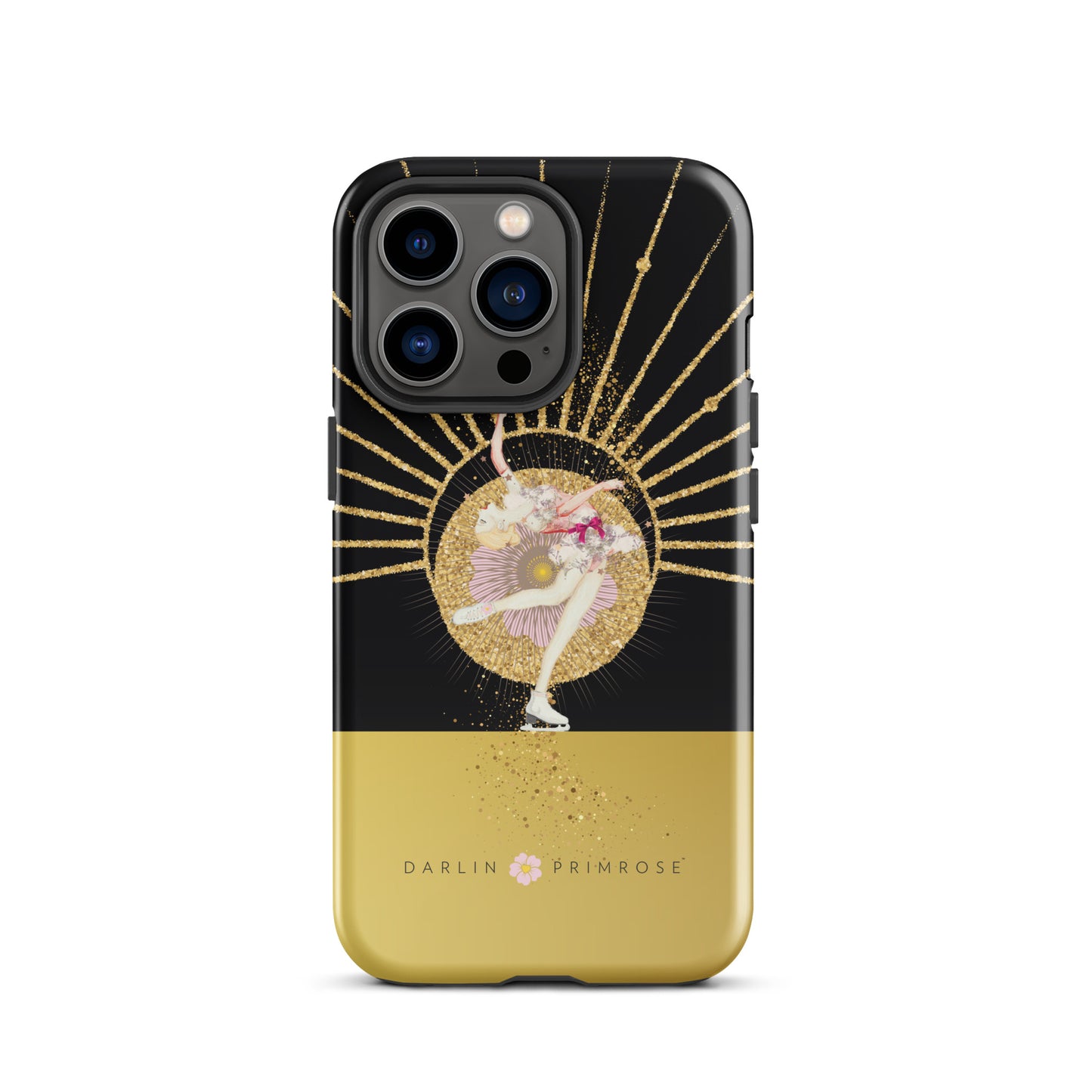 Layback Skater ( Black & Gold) -Tough Case for iPhone® - Darlin Primrose
