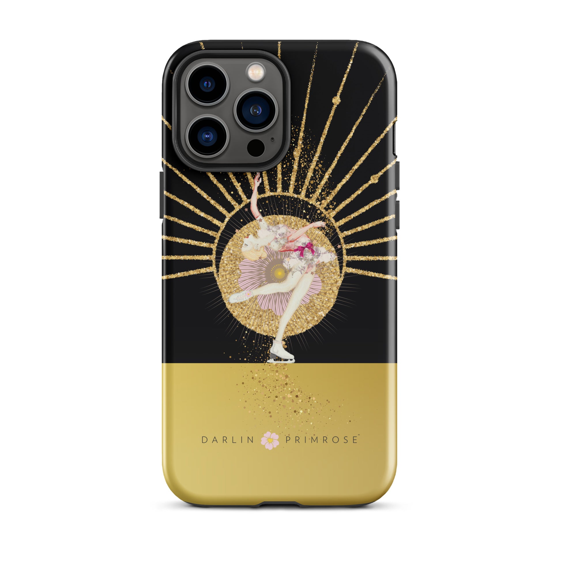 Layback Skater ( Black & Gold) -Tough Case for iPhone® - Darlin Primrose