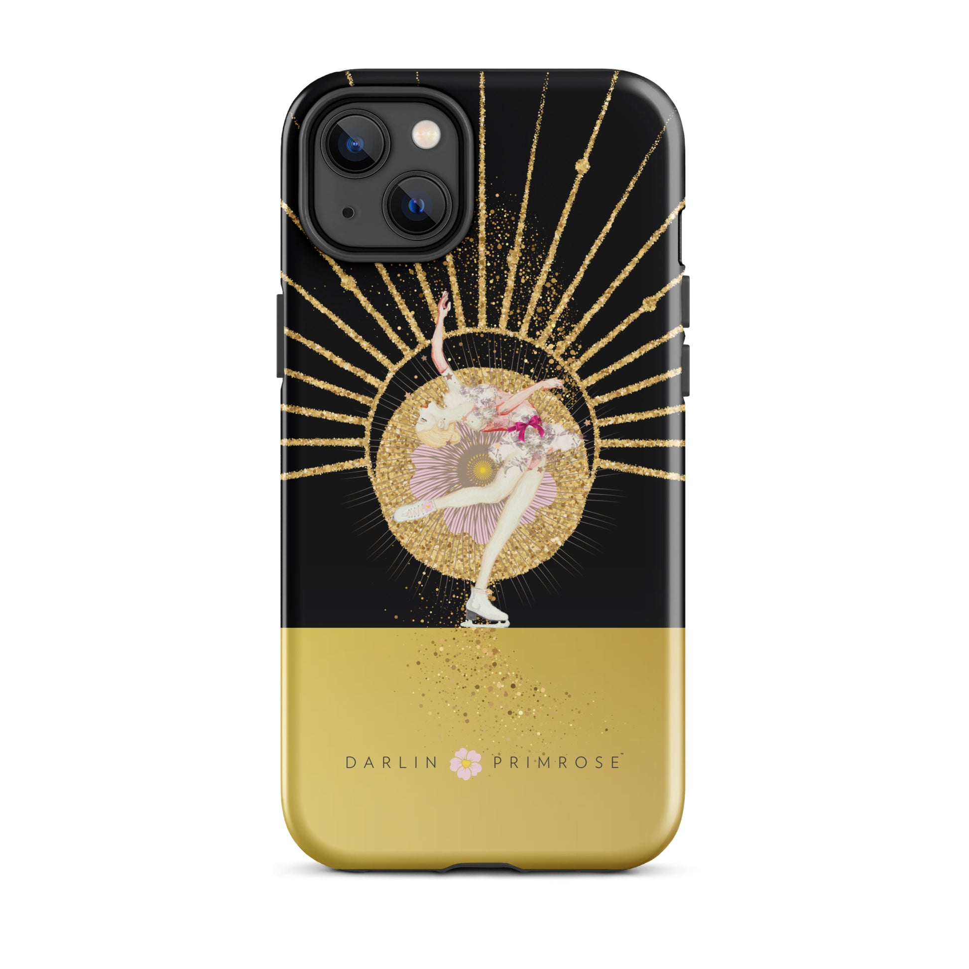 Layback Skater ( Black & Gold) -Tough Case for iPhone® - Darlin Primrose