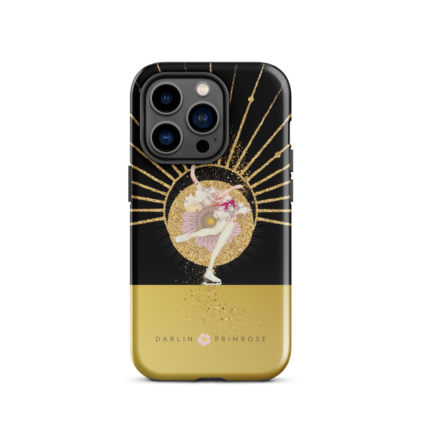 Layback Skater ( Black & Gold) -Tough Case for iPhone® - Darlin Primrose