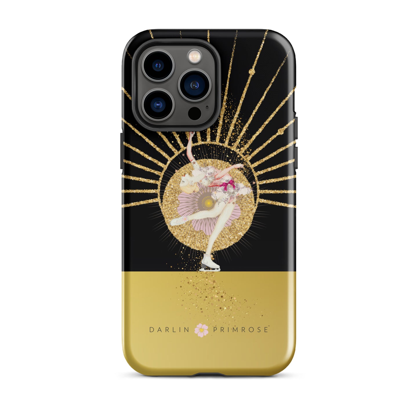 Layback Skater ( Black & Gold) -Tough Case for iPhone® - Darlin Primrose