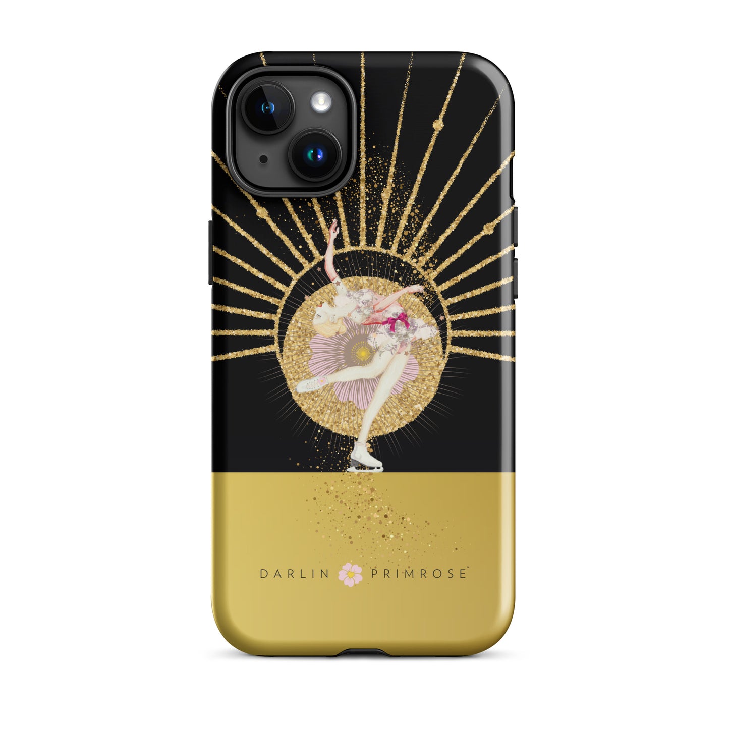 Layback Skater ( Black & Gold) -Tough Case for iPhone® - Darlin Primrose