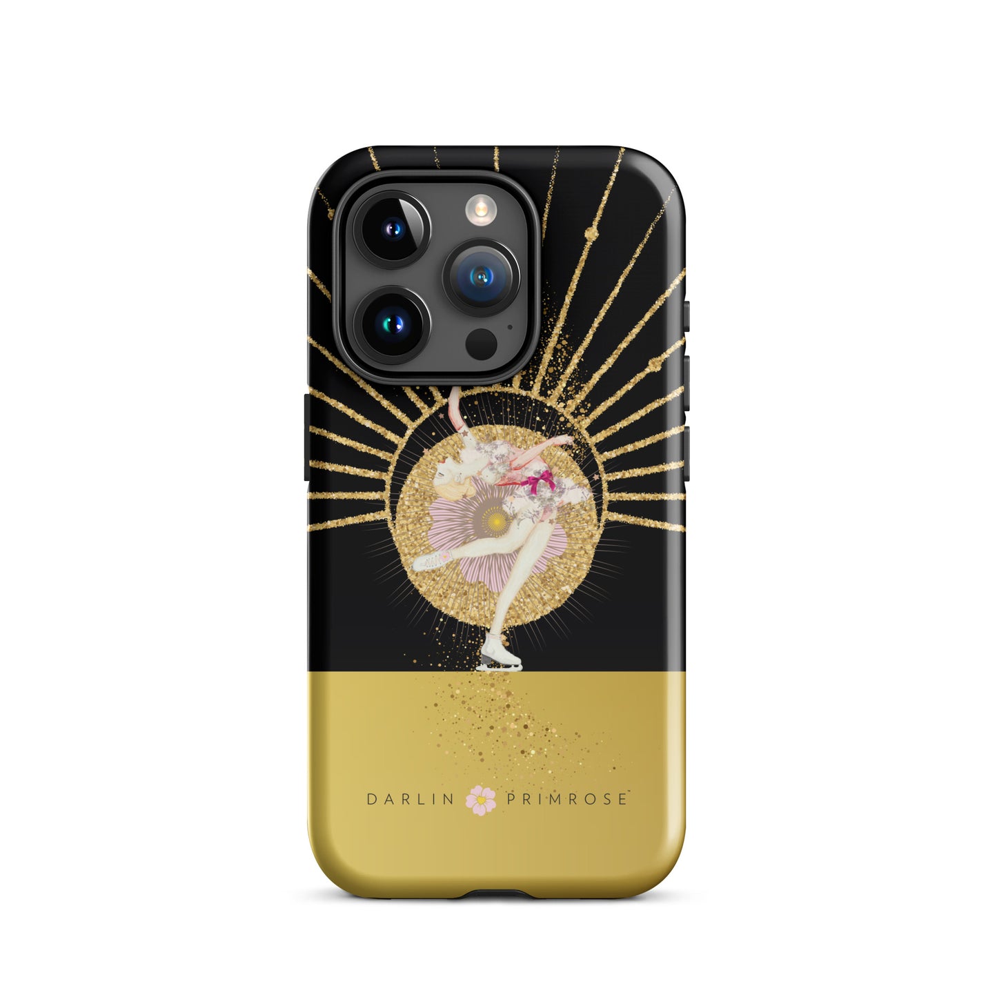 Layback Skater ( Black & Gold) -Tough Case for iPhone® - Darlin Primrose