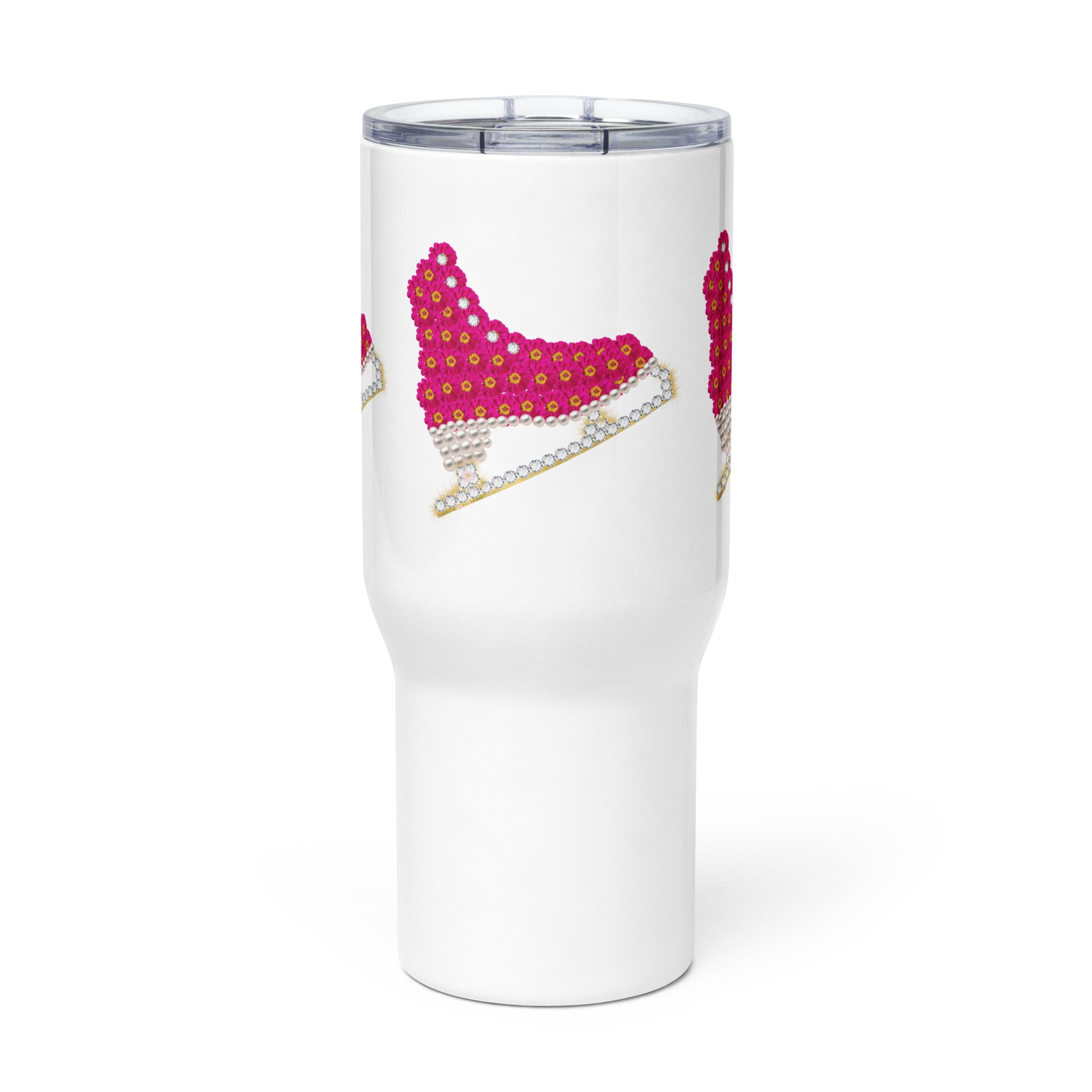Flower Power Skate- Travel mug with a handle - Darlin Primrose