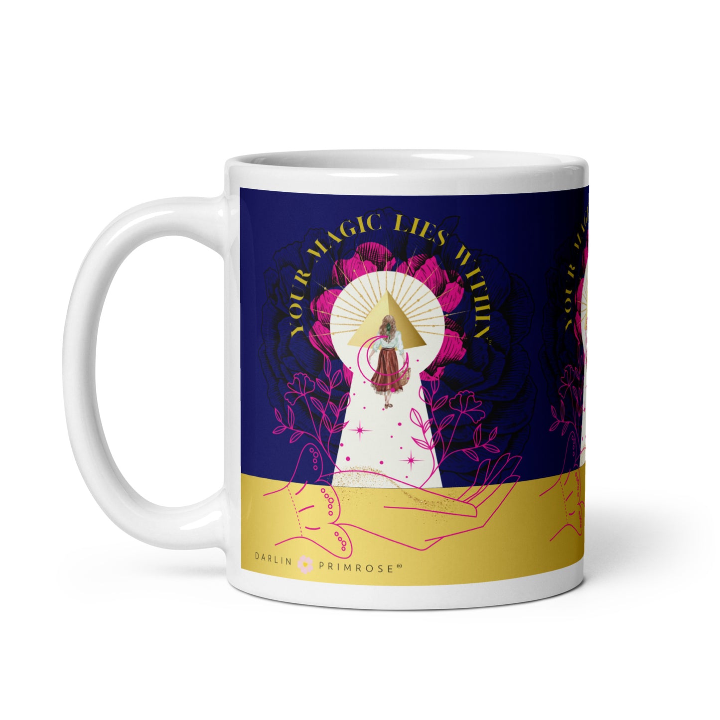 Your MAGIC lies within® Key to Happiness -Mug - Darlin Primrose