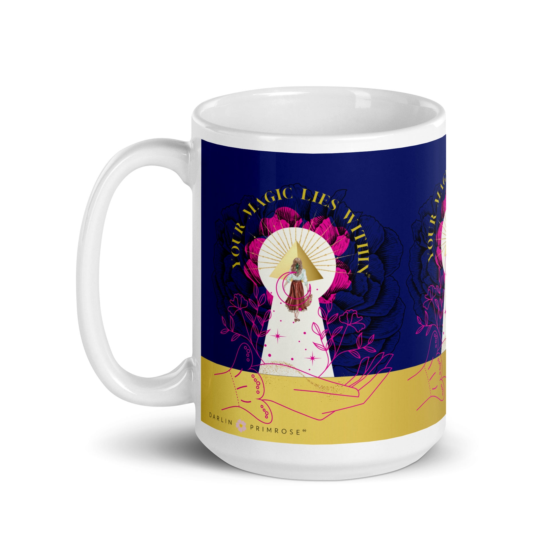 Your MAGIC lies within® Key to Happiness -Mug - Darlin Primrose