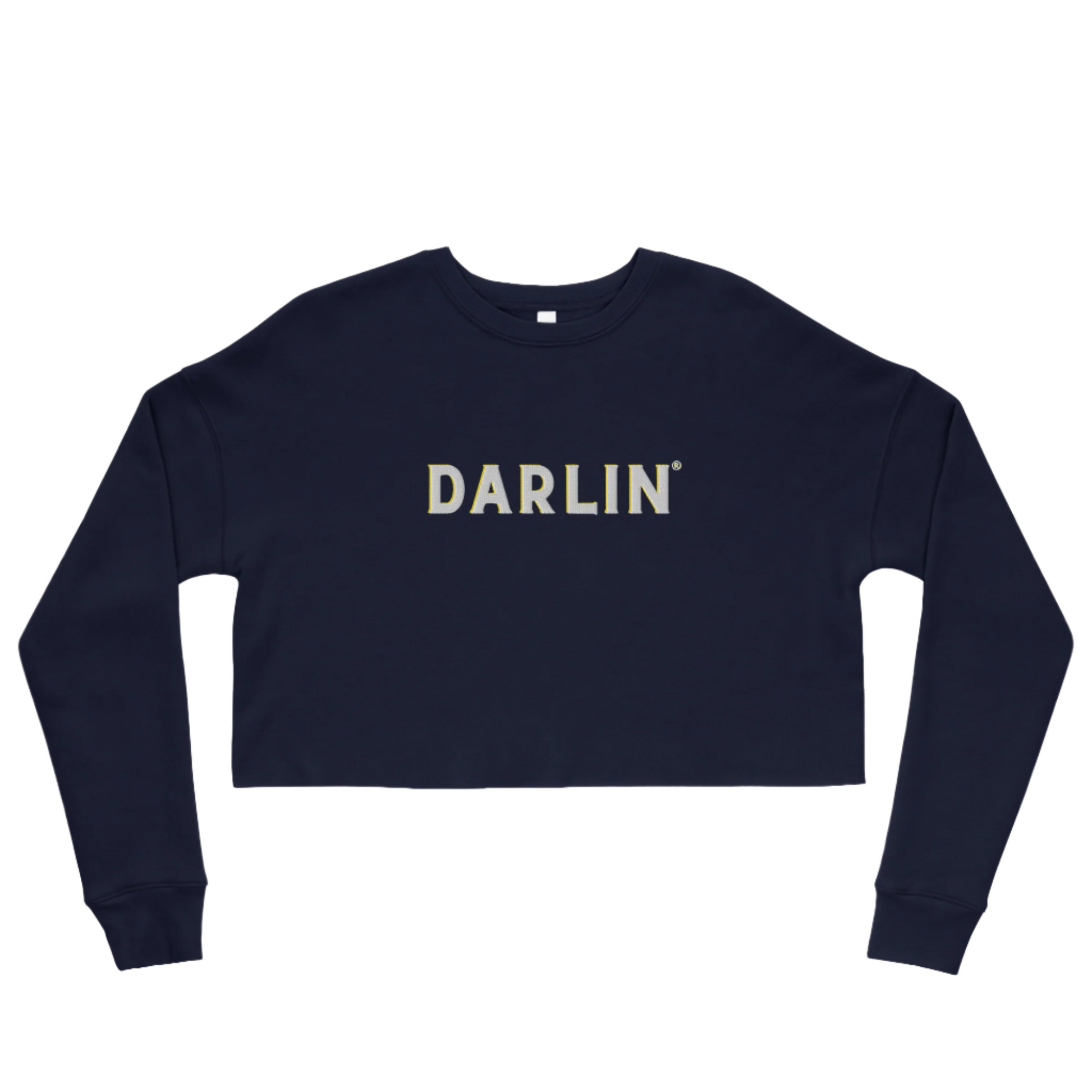 Humblebrag in your Darlin® Crop Sweatshirt – Soft pink, playful, and trendy.