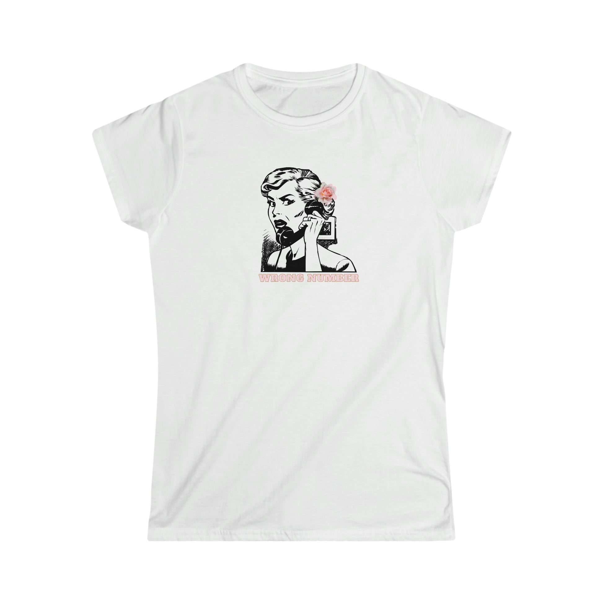 Wrong Number Wendy-Woman's Softstyle Tee-Darlin Primrose™