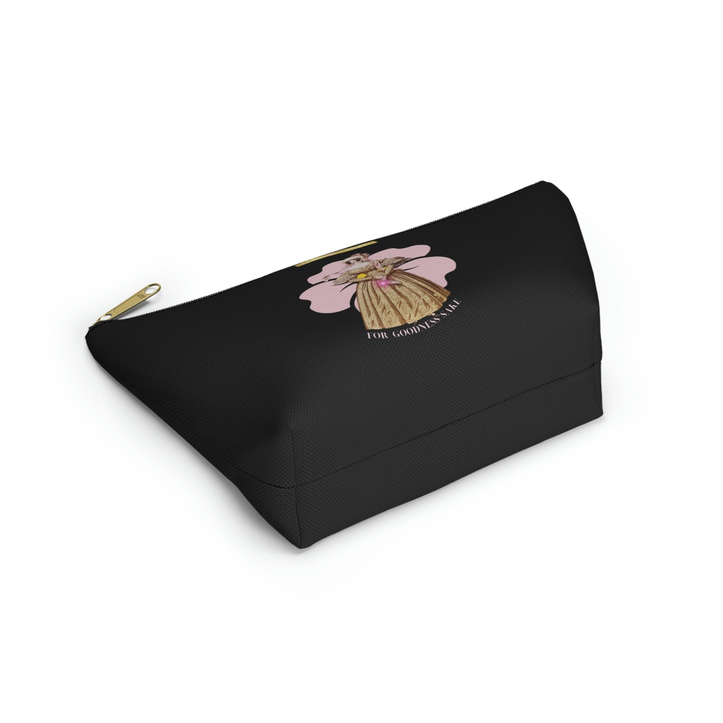 For Goodness Sake ( Black) Accessory Pouch w T-bottom - Darlin Primrose
