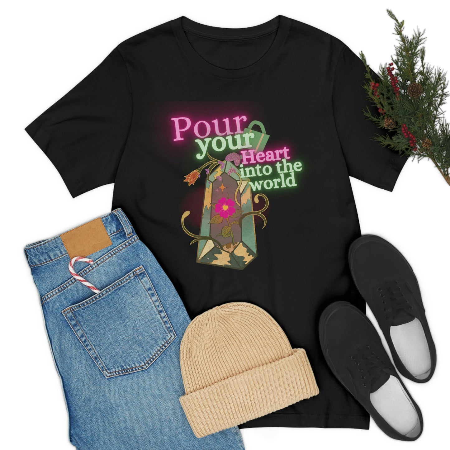 Pour Your Heart Into The World Tee - Darlin Primrose